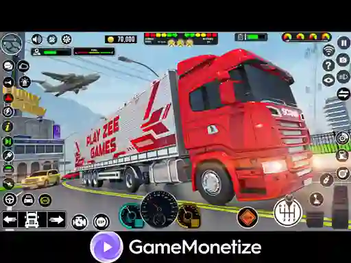 Spel Crazy car transport truck online