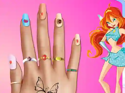 Spel Winx Nail Makeover online