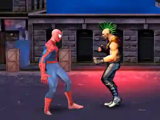 Spel Spiderman: Street Fighter online