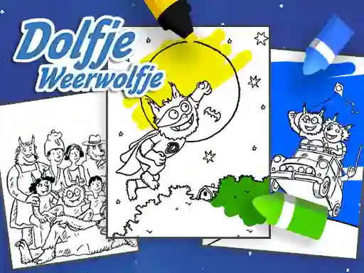 Spel Coloring Alfie The Werewolf online