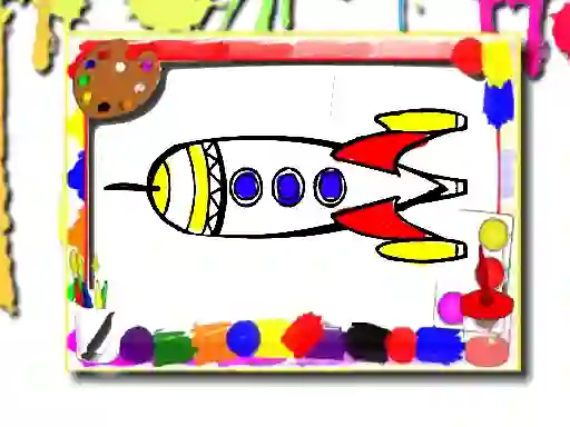 Spel Rockets Coloring Book online