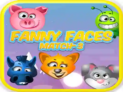 Spel Funny Faces Match-3 online