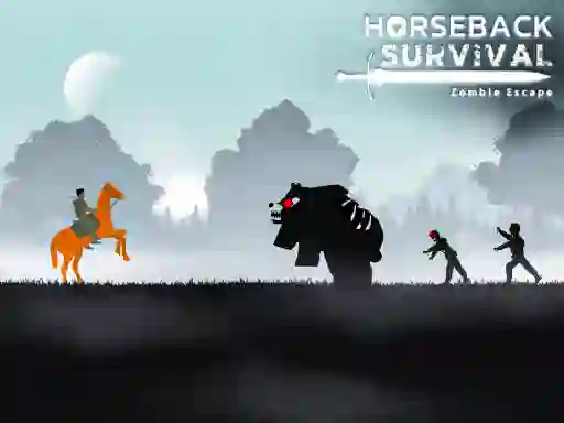 Spel Horseback Survival Zombies Escape online