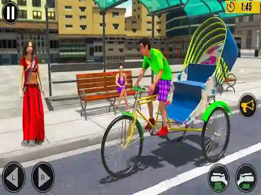 Spel Bicycle Tuk Tuk Aauto Rickshaw New Driving online