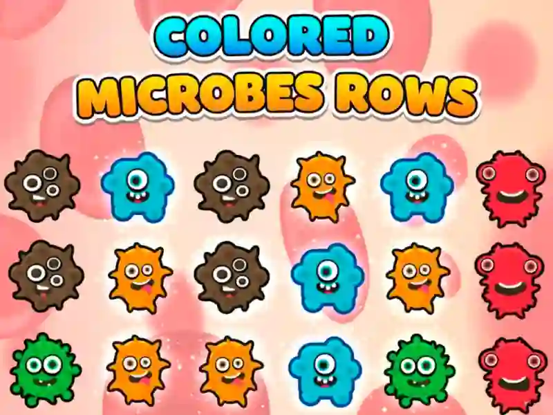 Spel Colored Microbes Rows online