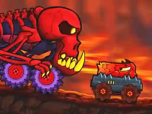 Spel Car Eats Car: Volcanic Adventure online