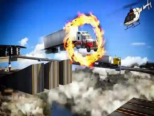 Spel Impossible Truck Driving Stunt Track Parking online