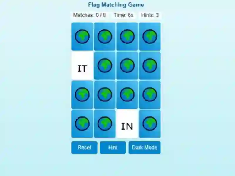 Spel Memory Match Flag Edition online