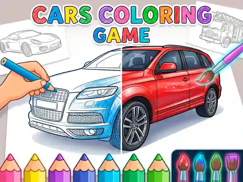 Spel Cars Coloring Game online