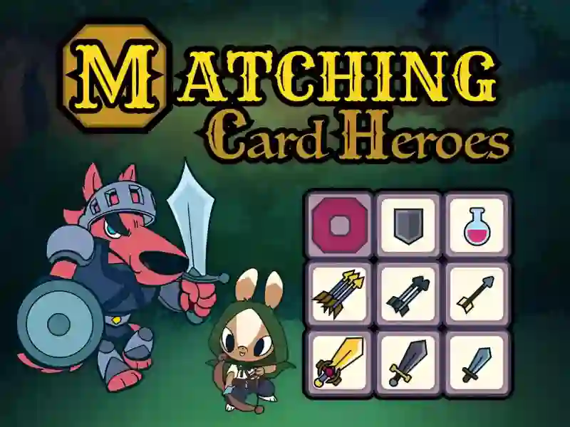 Spel Matching Card Heroes online