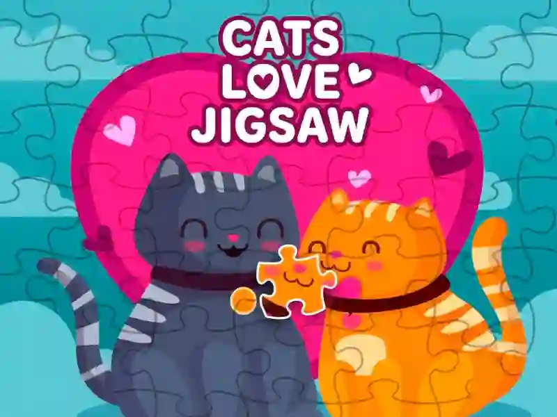 Spel Cats love jigsaw online
