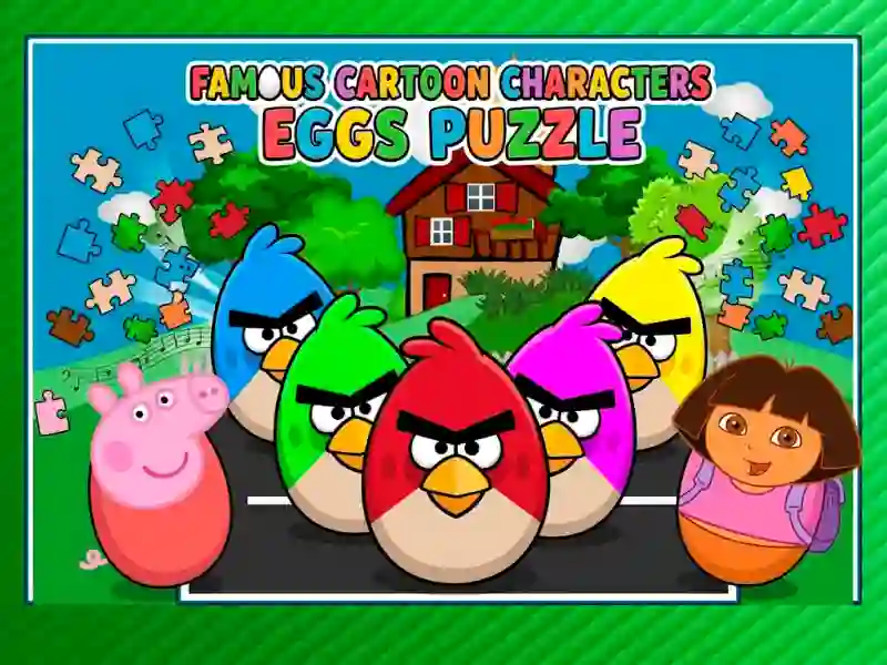 Spel Famous Cartoon Characters Eggs online