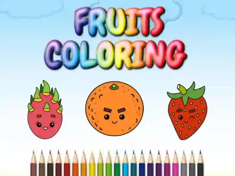 Spel FRUITS COLORING online
