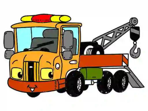 Spel Tow Trucks Coloring online
