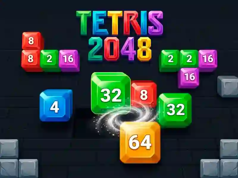 Spel Tetris 2048 online