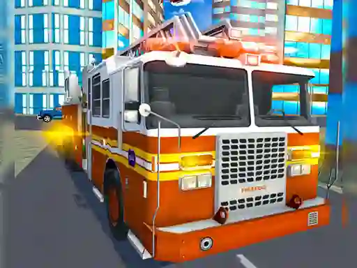 Spel Fire City Truck Rescue Driving Simulator online