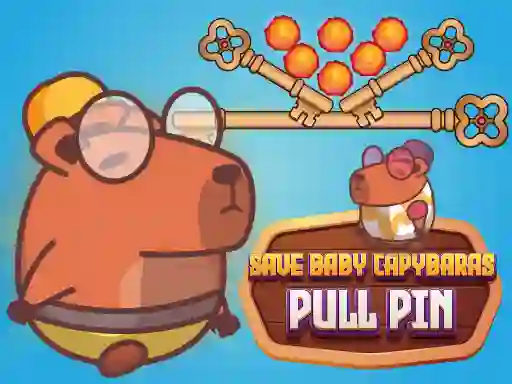 Spel Save Baby Capybaras Pull Pin online