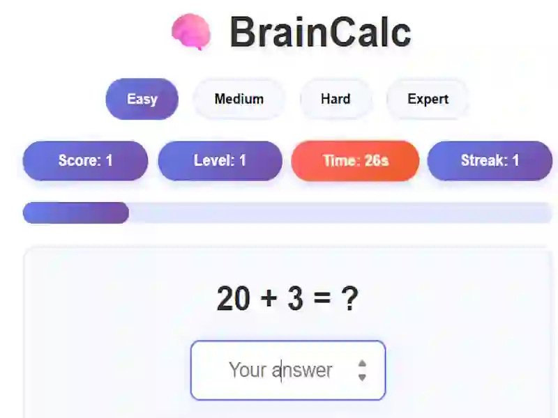 Spel BrainCalc online