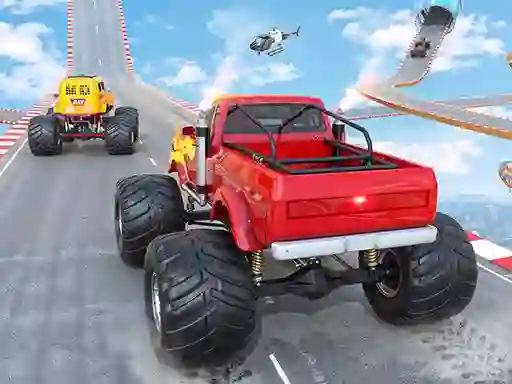 Spel Mega Ramp Monster Truck Race online