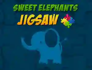 Spel Sweet Elephants Jigsaw online