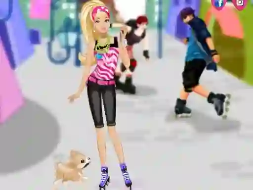 Spel Barbie on roller skates online