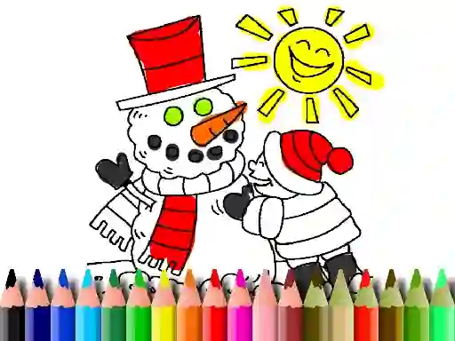 Spel Back To School: Winter Time Coloring online
