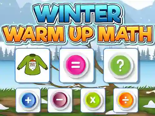 Spel Winter Warm Up Math online