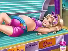 Spel Pregnant Princess Tanning Solarium online