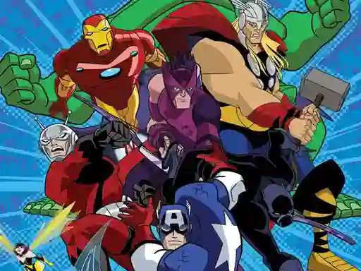 Spel Avengers Coloring online