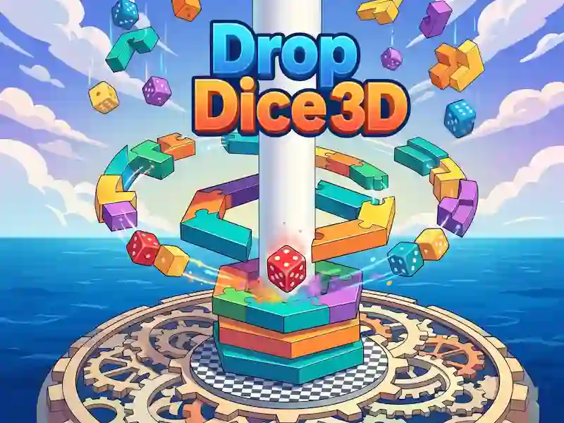 Spel Drop Dice 3D online