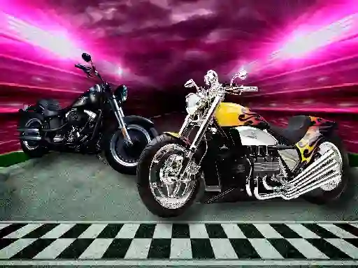 Spel Motorbike Puzzle Challenge online