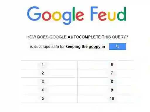 Spel Google Feud online