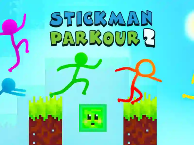 Spel Stickman Parkour 2 online