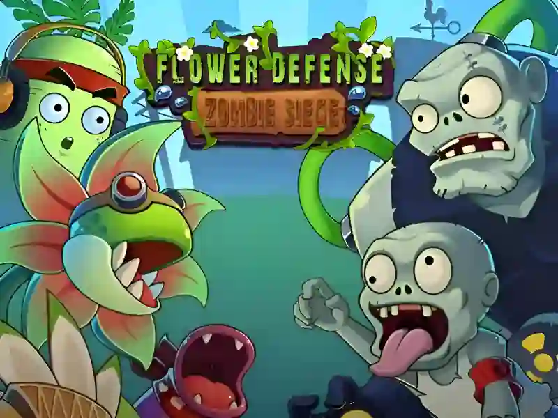 Spel Flower Defense Zombie Siege online