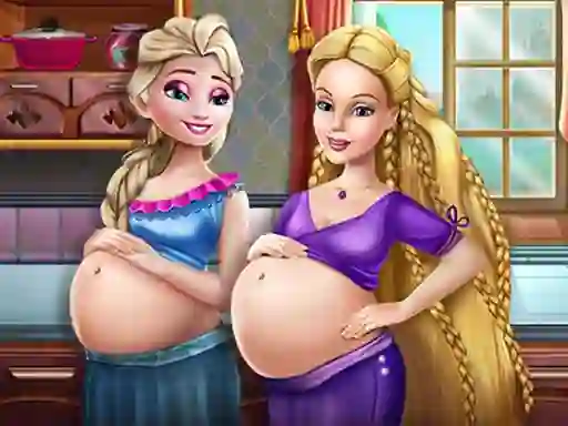 Spel Happy Princesses Pregnant BFFS online
