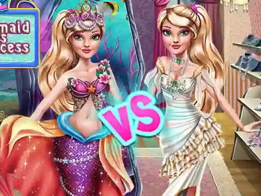 Spel Ellie Mermaid vs Princess online