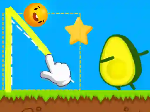 Spel Where's My Avocado Draw Lines online