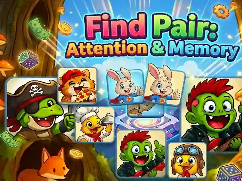 Spel Find Pair: Attention & Memory online