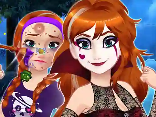 Spel Halloween Princess Makeover online