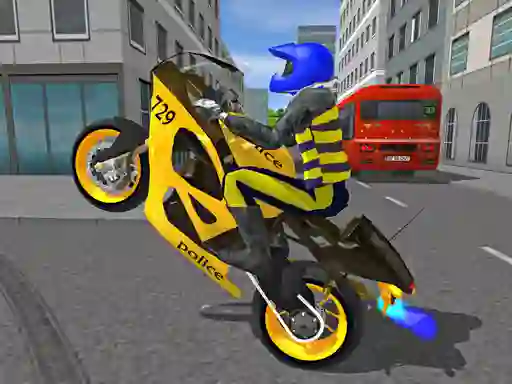 Spel Police Motorbike Race Simulator online