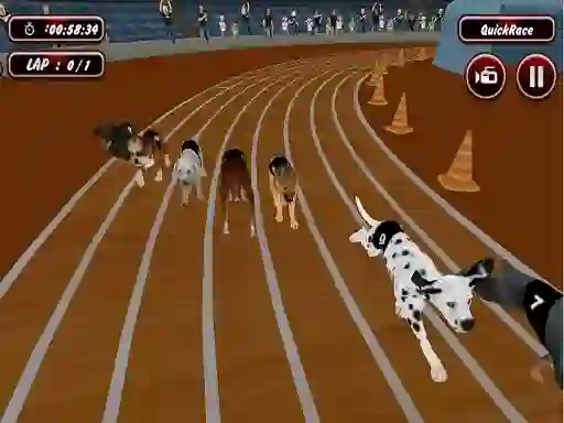 Spel Crazyl Dog Racing Fever online