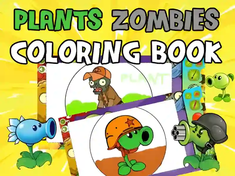 Spel Plants vs Zombies Coloring online