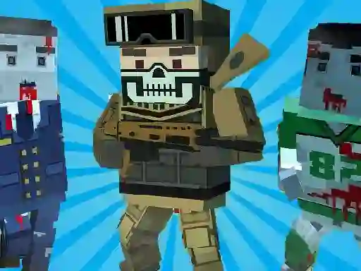 Spel Blocky Shooting Arena 3D Pixel online