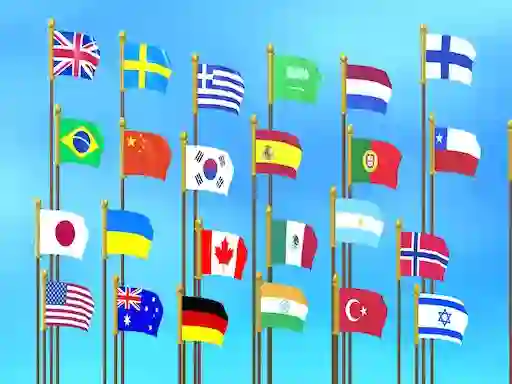 Spel Flag Puzzle Jam: Collect Flags online