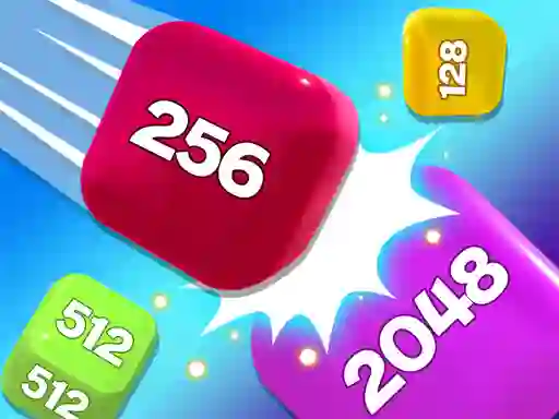 Spel Chain Cube 2048 3D Merge Game online