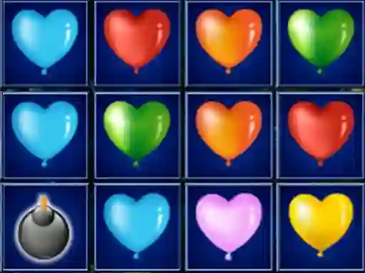 Spel Heart Balloons Block Collapse online
