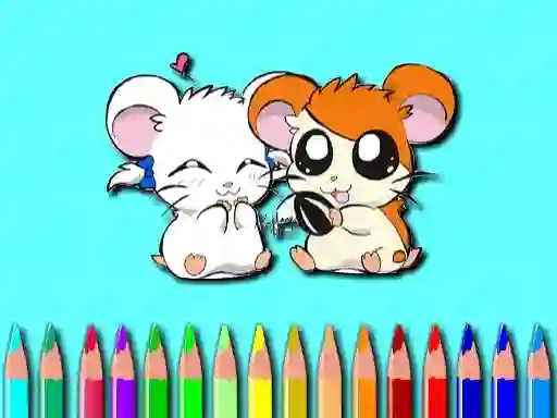 Spel Hamster Coloring Book online