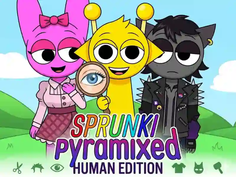 Spel Sprunki Pyramixed: Human Edition online