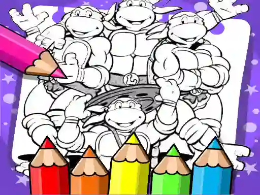 Spel Ninja Turtle Coloring Book online