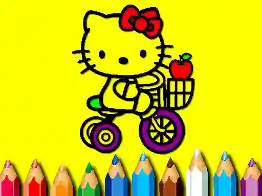 Spel Back To School: Sweet Kitty Coloring online